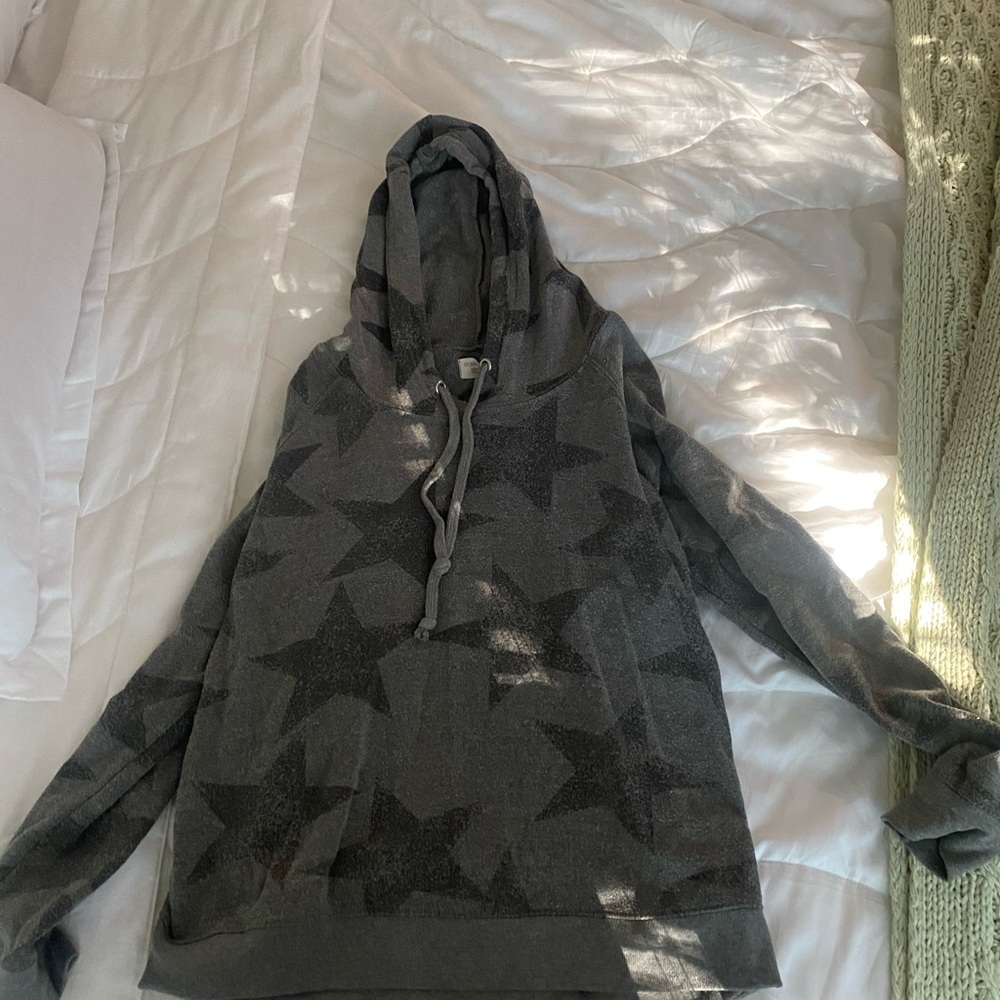 Ocean Drive Charcoal Star Hoodie